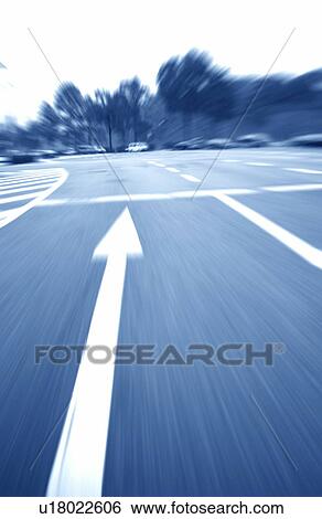 Arrow on road View Large Photo Image Stock Photograph - Arrow on road. Fotosearch