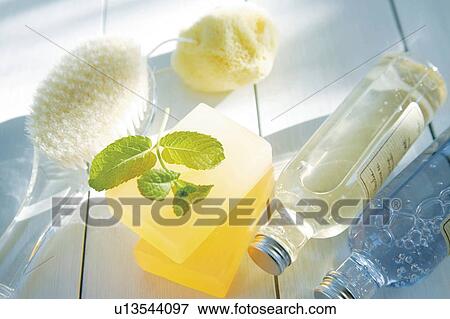 Bath products View Large Photo Image Stock Photo - Bath products. Fotosearch