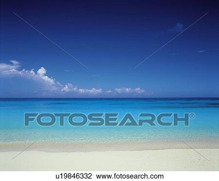 Stock Image - Beach and sky. Fotosearch