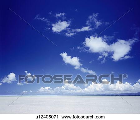Stock Image - Beautiful beach, Taketomi island, Okinawa prefecture, Japan. Fotosearch