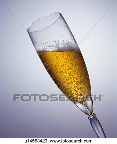 Stock Image - Beer in Glass. Fotosearch