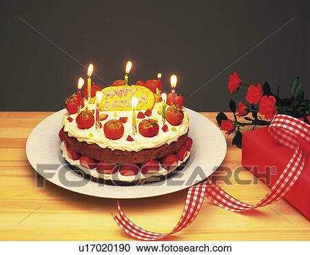 Birthday cake View Large Photo Image Stock Image - Birthday cake. Fotosearch
