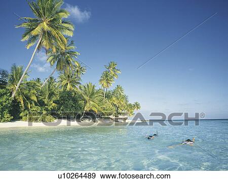 Stock Photo - Blue Sea and Beach. Fotosearch