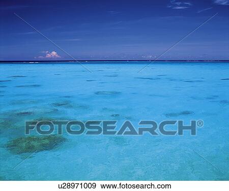 Blue Sky and Ocean View Large Photo Image Stock Photo - Blue Sky and Ocean. Fotosearch
