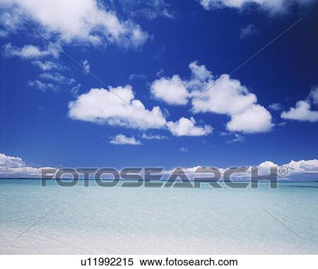 Stock Photography - Blue Sky and Ocean. Fotosearch