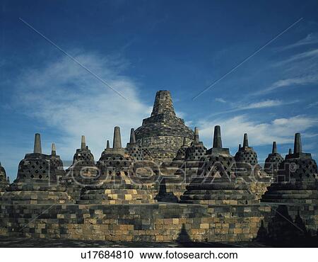 Stock Image - Borobudur temple, Indonesia. Fotosearch