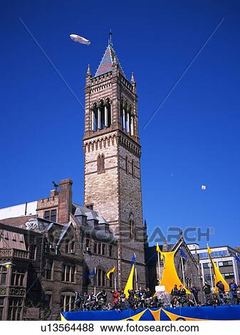 Stock Photo - Brick tower, Massachusetts, USA. Fotosearch
