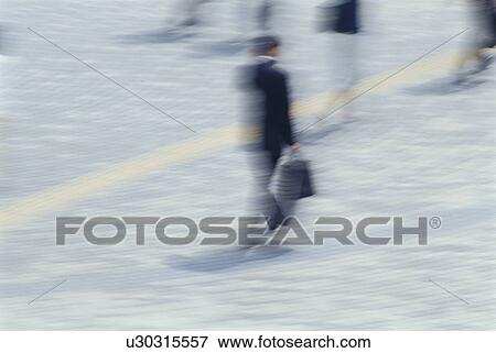 Stock Photo - Business people walking. Fotosearch