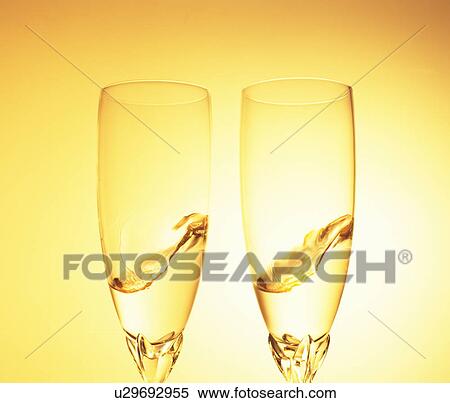 Stock Photography - Champagne in flutes. Fotosearch