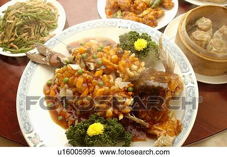 Chinese dishes on table, close up View Large Photo Image Stock Photography - Chinese dishes on table, close up. Fotosearch