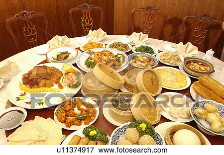 Stock Photo - Chinese dishes on table. Fotosearch