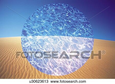 Circle of Water in Desert View Large Photo Image Stock Image - Circle of Water in Desert. Fotosearch