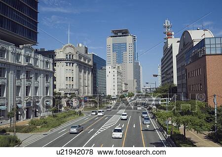 Stock Photo - City View of Kobe. Fotosearch