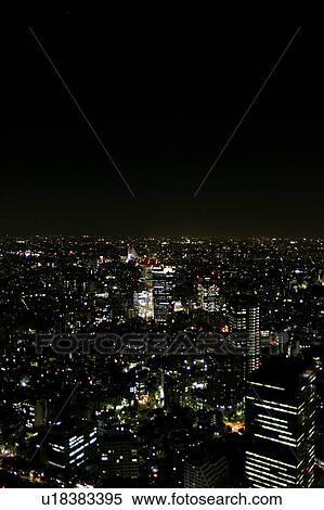 Cityscape at night, Tokyo Prefecture, Honshu, Japan View Large Photo Image Stock Photography - Cityscape at night, Tokyo Prefecture, Honshu, Japan. Fotosearch