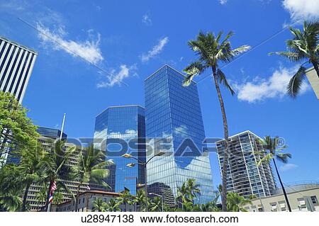 Stock Photo - Cityscape in Honolulu, Hawaii, USA. Fotosearch