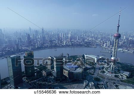 Cityscape in Shanghai, China View Large Photo Image Stock Photograph - Cityscape in Shanghai, China. Fotosearch