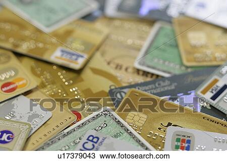 Close Up Image of Credit Card Pile View Large Photo Image Stock Image - Close Up Image of Credit Card Pile. Fotosearch