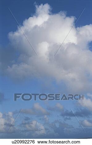 Clouds in blue sky, Hawaii View Large Photo Image Stock Photograph - Clouds in blue sky, Hawaii. Fotosearch