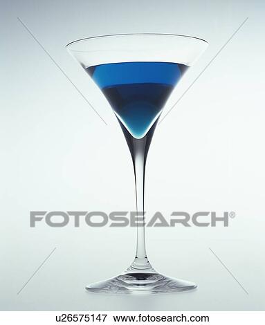 Stock Photo - Cocktail glass, white background. Fotosearch