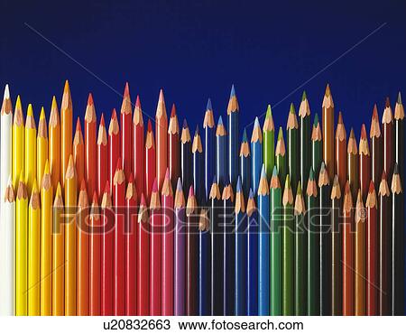 Stock Image - Colored pencils. Fotosearch
