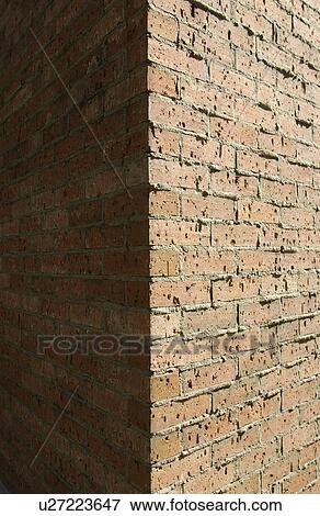 Stock Photo - Corner of Brick Wall. Fotosearch