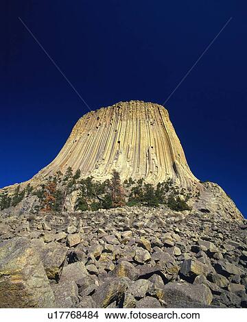 Picture - Devils tower national monument, Wyoming, USA. Fotosearch