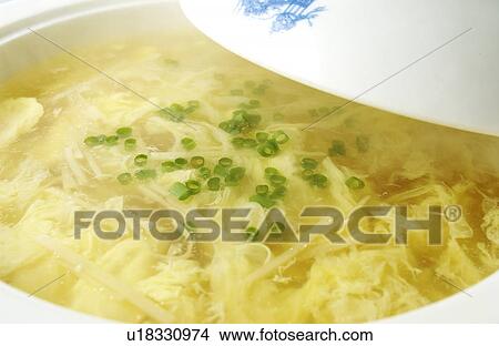 Egg drop soup View Large Photo Image Picture - Egg drop soup. Fotosearch