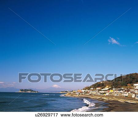Stock Photo - Enoshima Island, Kanagawa Prefecture, Honshu, Japan. Fotosearch
