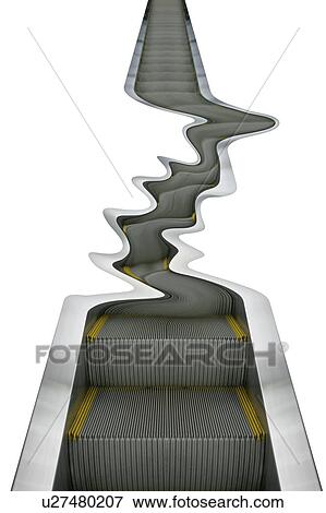 Stock Photo - Escalator. Fotosearch