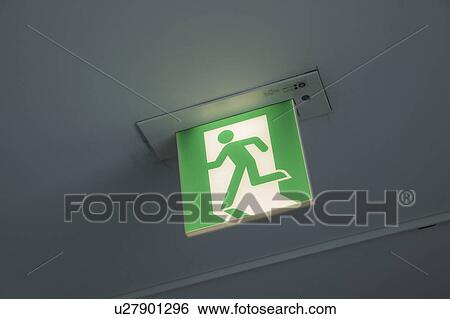 Exit Sign View Large Photo Image Stock Photograph - Exit Sign. Fotosearch