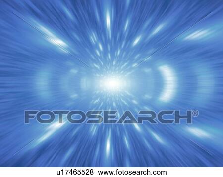 Stock Photo - Flash of light, computer graphic, blurred motion. Fotosearch