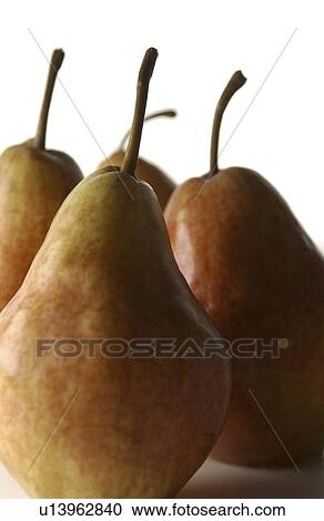 Stock Image - Four Pears. Fotosearch