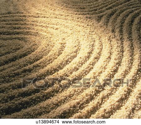 Gravel in Zen Garden View Large Photo Image Picture - Gravel in Zen Garden. Fotosearch