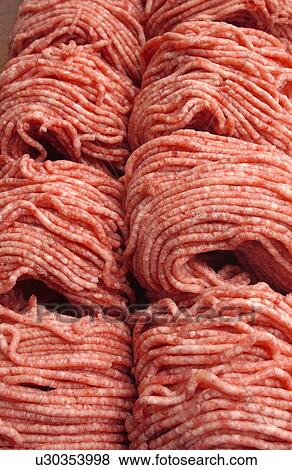 Ground minced meat, close up View Large Photo Image Stock Photo - Ground minced meat, close up. Fotosearch