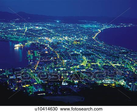 Hakodate city at night, Hokkaido Prefecture, Japan View Large Photo Image Stock Image - Hakodate city at night, Hokkaido Prefecture, Japan. Fotosearch