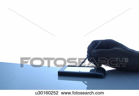 Hand using PDA View Large Photo Image Stock Image - Hand using PDA. Fotosearch