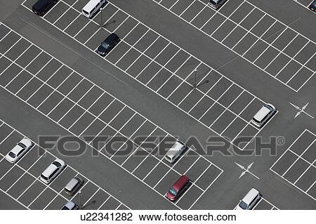 High Angle View of Parking Lot View Large Photo Image Stock Image - High Angle View of Parking Lot. Fotosearch