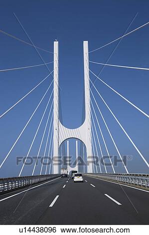 Stock Photograph - Highway Bridge Under Blue Sky. Fotosearch