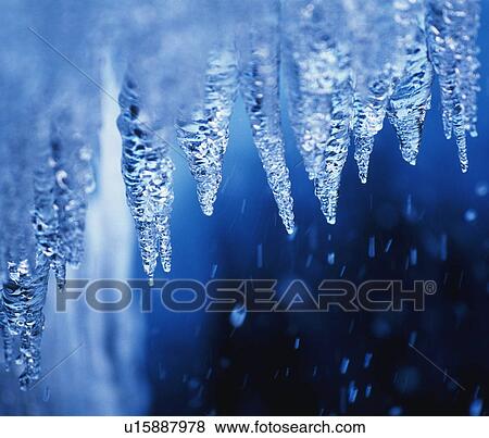 Icicles, close up View Large Photo Image Stock Photo - Icicles, close up. Fotosearch