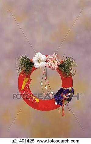 Stock Photography - Japanese New Year's Ornament. Fotosearch
