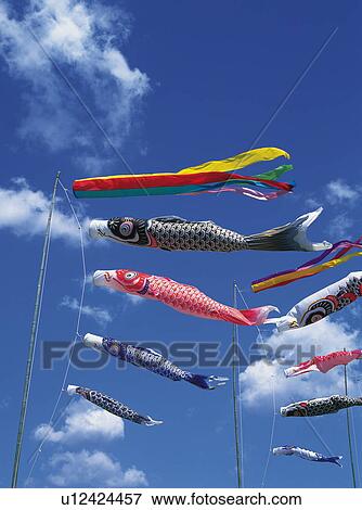 Koinobori View Large Photo Image Stock Photo - Koinobori. Fotosearch