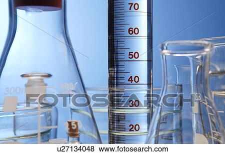 Laboratory beakers and flasks View Large Photo Image Stock Photo - Laboratory beakers and flasks. Fotosearch