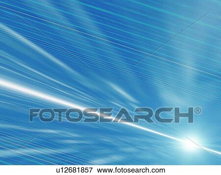 Stock Photo - Lights beams, computer graphic. Fotosearch