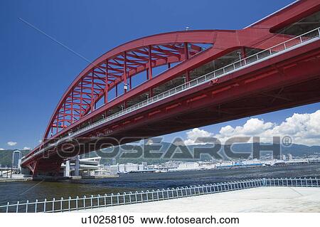 Low Angle View of Red Bridge View Large Photo Image Stock Photography - Low Angle View of Red Bridge. Fotosearch