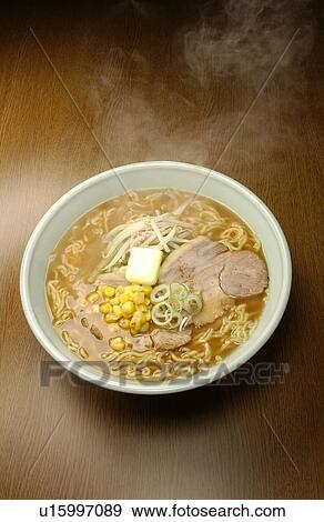 Stock Photo - Miso ramen. Fotosearch