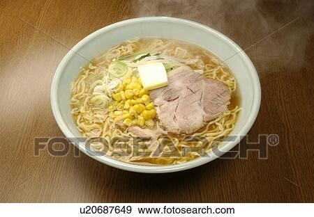 Stock Photo - Miso ramen. Fotosearch