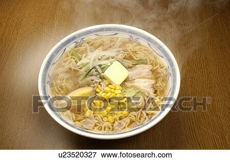Stock Photo - Miso ramen. Fotosearch