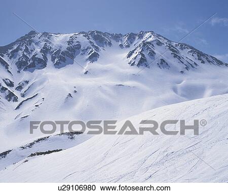 Mountains in snow, Tateyama town, Toyama prefecture, Japan View Large Photo Image Stock Image - Mountains in snow, Tateyama town, Toyama prefecture, Japan. Fotosearch