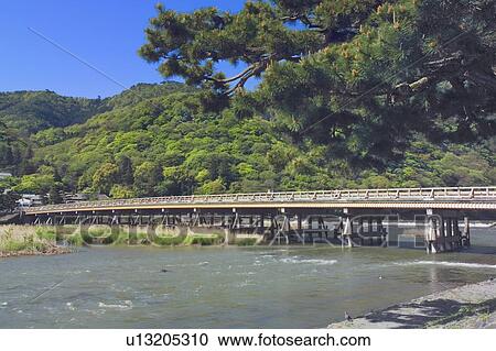 Mt. Arashiyama and Togetsu bridge, Kyoto Prefecture, Japan View Large Photo Image Stock Image - Mt. Arashiyama and Togetsu bridge, Kyoto Prefecture, Japan. Fotosearch