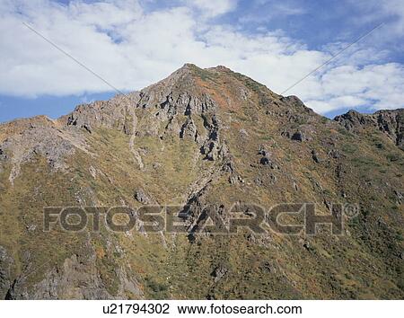 Stock Image - Mt. Nasudake in autumn, Nasu Town, Tochigi Prefecture, Japan. Fotosearch